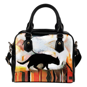 Beautiful Cat Art Shoulder Handbag!