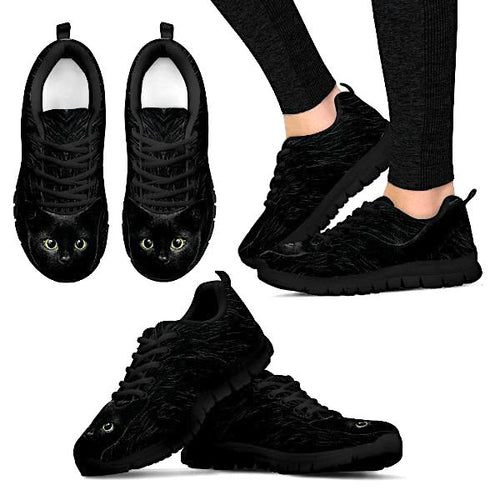 Black Cat Women's Sneakers