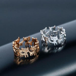 Gold and Silver Dancing Cat Rings! -->>NOW 70% OFF!