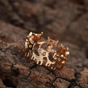 Gold and Silver Dancing Cat Rings! -->>NOW 70% OFF!