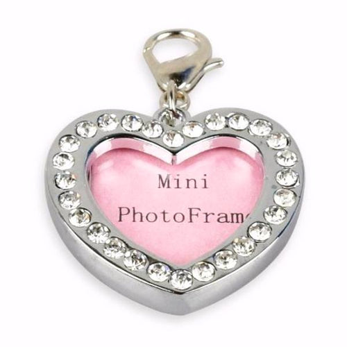 Bling Pet Tags - Rhinestone Mini Photo Frame Charms  - 7 Shapes Available! - Prime Steals & Deals