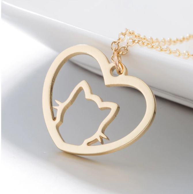 Beautiful Cat Heart Necklaces! (Gold, Silver & Rose Gold!) NOW -->> 70% OFF!