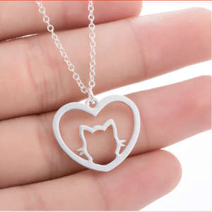 Beautiful Cat Heart Necklaces! (Gold, Silver & Rose Gold!) NOW -->> 70% OFF!