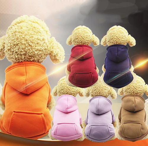 Soft & Snuggly Dog/Cat Fleece Hoodie Sweatshirts!