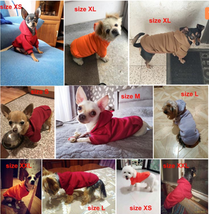 Soft & Snuggly Dog/Cat Fleece Hoodie Sweatshirts!