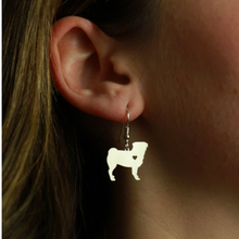 Sweet Silhouette Pug Earrings!    Available in Gold & Silver!