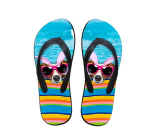 Awesome Dog Print Flip Flops!   6 Breeds! -->> 20% OFF!