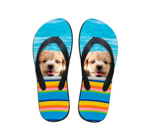 Awesome Dog Print Flip Flops!   6 Breeds! -->> 20% OFF!