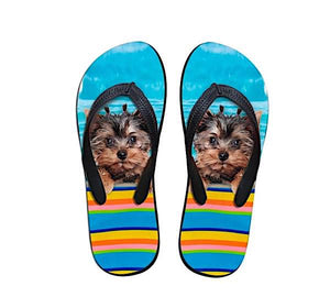 Awesome Dog Print Flip Flops!   6 Breeds! -->> 20% OFF!