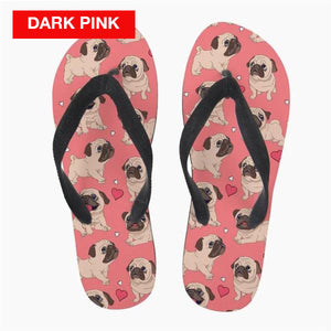 Lovely Pug Flip Flops! (19 Awesome Designs Available) -->>20% OFF!