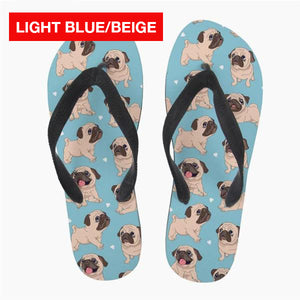 Lovely Pug Flip Flops! (19 Awesome Designs Available) -->>20% OFF!