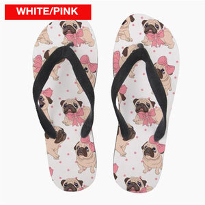 Lovely Pug Flip Flops! (19 Awesome Designs Available) -->>20% OFF!