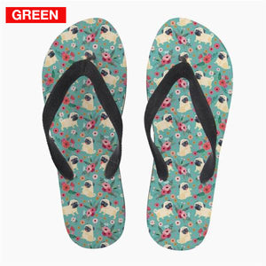 Lovely Pug Flip Flops! (19 Awesome Designs Available) -->>20% OFF!