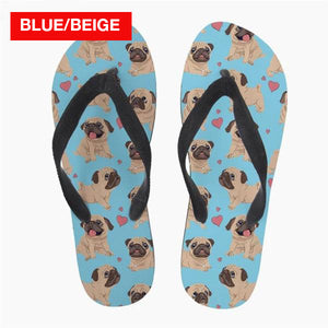 Lovely Pug Flip Flops! (19 Awesome Designs Available) -->>20% OFF!