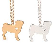 Special Silhouette Pug Designed Pendant Necklace! Available in Silver/Gold  NOW -->> 70% OFF!