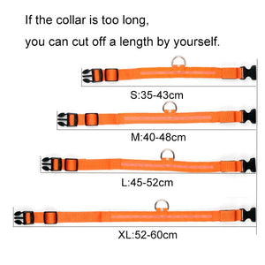 Safe Luminous Fluorescent Collars!  7 Bright Colors!