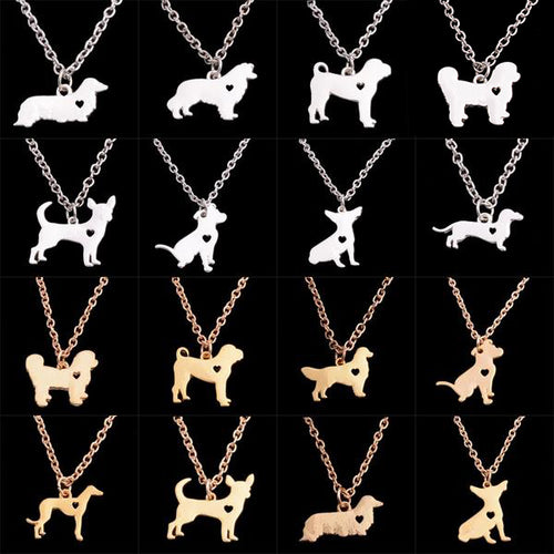 LOVE These Cute Silhouette Dog Necklaces!  NOW -->> 70% OFF!