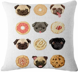 Awesome Pug Cushion Covers!  -->>15 Designs! NOW-->>20% OFF!