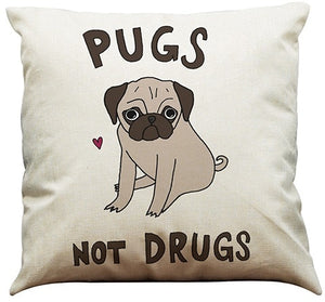 Awesome Pug Cushion Covers!  -->>15 Designs! NOW-->>20% OFF!