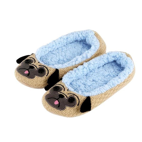 Cute Blue Pug Slippers!