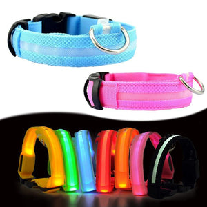 Safe Luminous Fluorescent Collars!  7 Bright Colors!