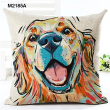 Unique & Colorful Dog Portrait Cushions Covers!  16 Breeds Available!