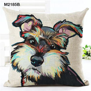 Unique & Colorful Dog Portrait Cushions Covers!  16 Breeds Available!