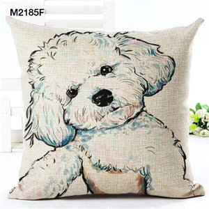 Unique & Colorful Dog Portrait Cushions Covers!  16 Breeds Available!