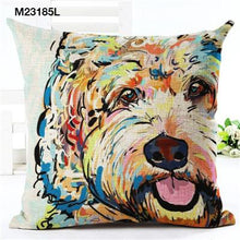 Unique & Colorful Dog Portrait Cushions Covers!  16 Breeds Available!