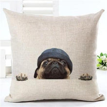 BEAUTIFUL Beige Pug Printed Pillow Cushion Covers!  8 Great Prints!