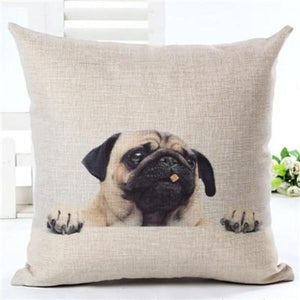 BEAUTIFUL Beige Pug Printed Pillow Cushion Covers!  8 Great Prints!