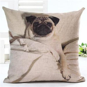 BEAUTIFUL Beige Pug Printed Pillow Cushion Covers!  8 Great Prints!