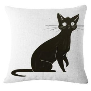 Fabulous Black & White Cat Print Cushion Covers! NOW -->> 25% OFF!