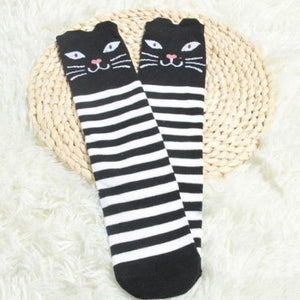 Cute Cat Knee High Socks!