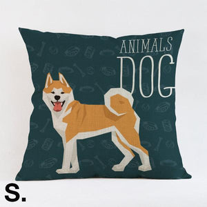 Decorative Dog Print Cushion Covers! -->16 Breeds! -->>2 Sizes! NOW-->> 30% OFF!