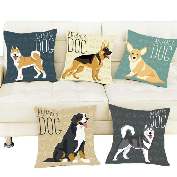 Decorative Dog Print Cushion Covers! -->16 Breeds! -->>2 Sizes! NOW-->> 30% OFF!