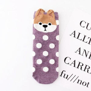 Dots and Stripes Animal Character Socks!