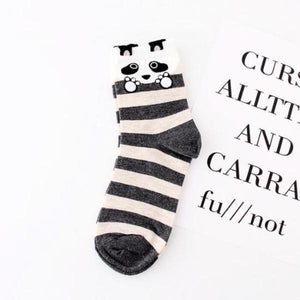 Dots and Stripes Animal Character Socks!