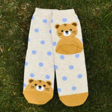 Dots and Stripes Animal Character Socks!