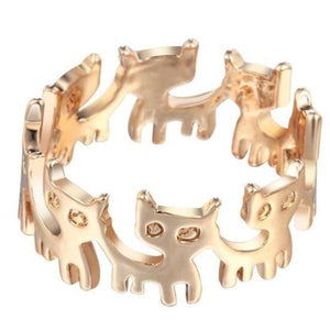 Gold and Silver Dancing Cat Rings! -->>NOW 70% OFF!