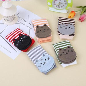 Striped Kitty Cat Socks!