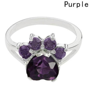 Paw Print Birthstone Rings!