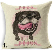 Fabulous Pug Portrait Cushion/Pillow Covers!