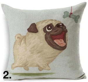 Fabulous Pug Portrait Cushion/Pillow Covers!