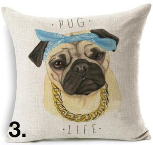 Fabulous Pug Portrait Cushion/Pillow Covers!