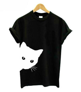 Striking Large Cat Printed T-Shirt! -->> 20% OFF!