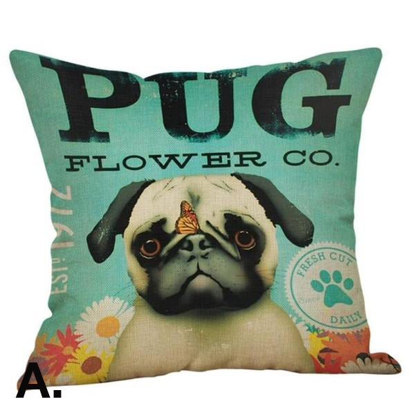 Cute Dog Print Throw Pillow Cushion Cases! -->> NOW 20% OFF!