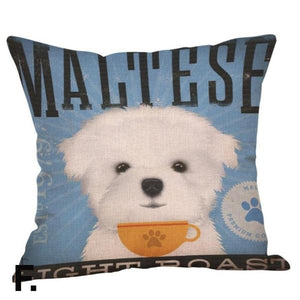 Cute Dog Print Throw Pillow Cushion Cases! -->> NOW 20% OFF!