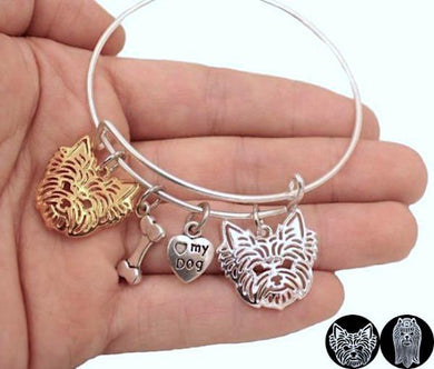 Yorkshire Terrier Bangle Bracelets!  2 Styles! NOW -->> 70% OFF!