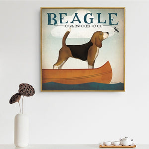 Adorable Vintage Style Dog Canvas Prints!